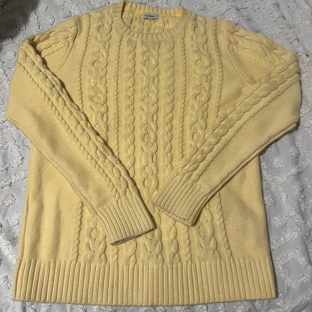 L.L Bean yellow sweater